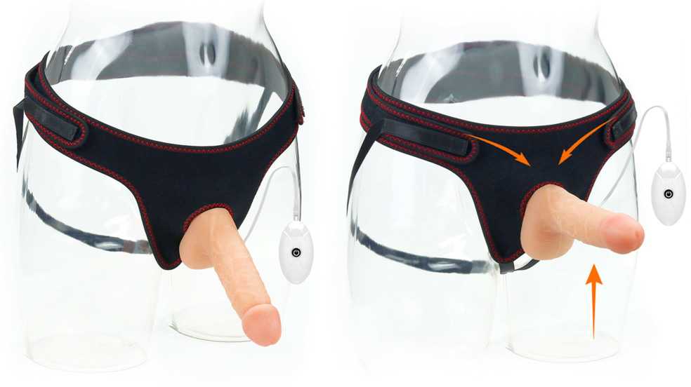 Lovetoy Vibruojantis „Easy Strapon“ rinkinys 7.0''
