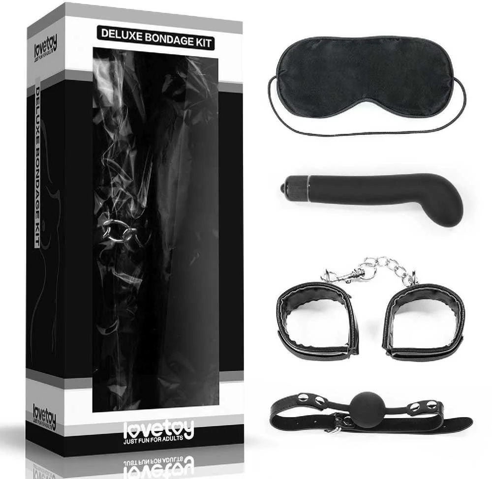 LOVETOY Bondage Kit Vibrating Juodas