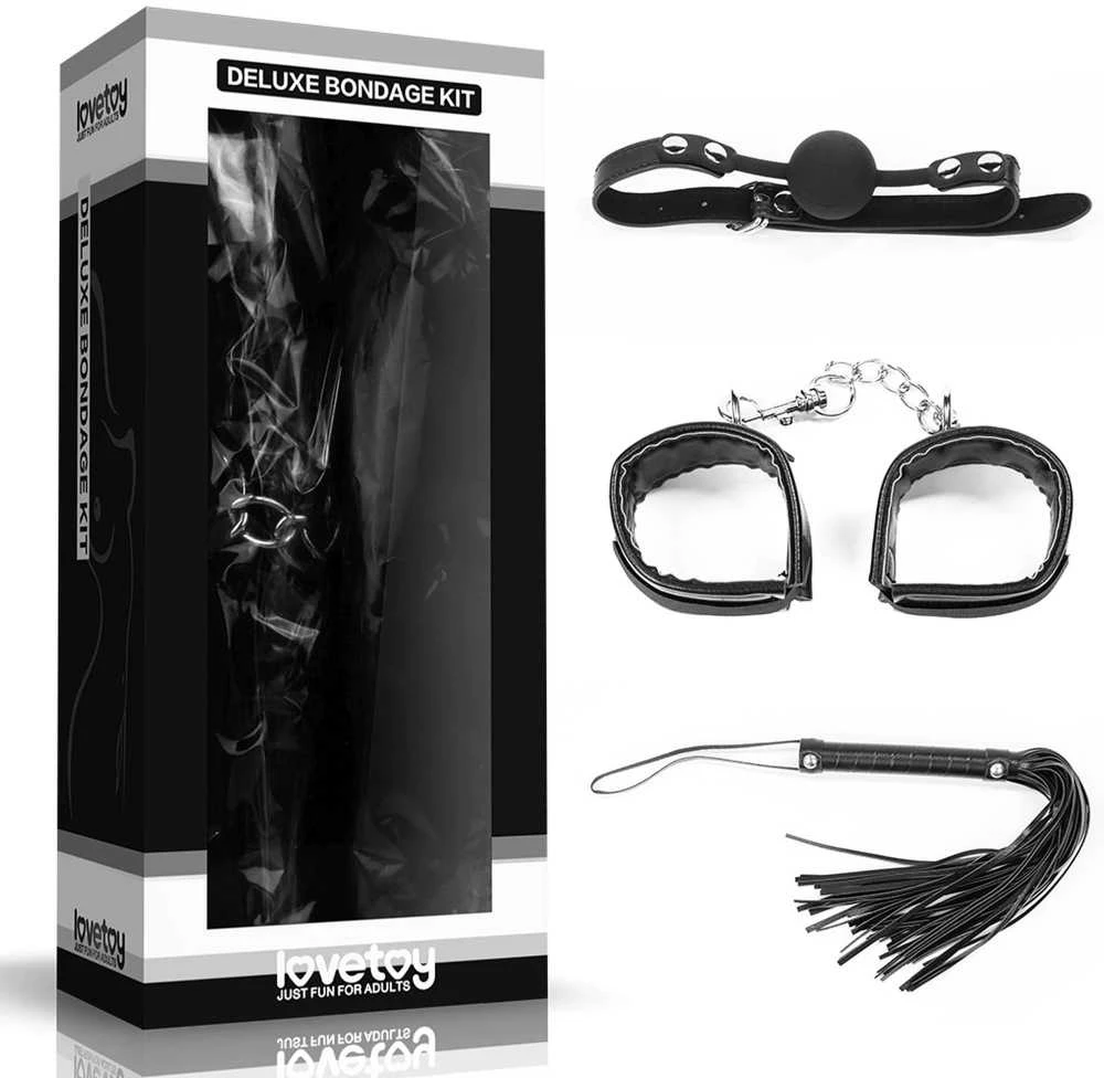 LOVETOY Bondage rinkinys juodas