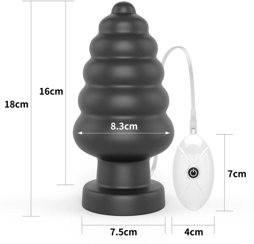 Lovetoy King Sized 7 Vibruojantis analinis kaištis