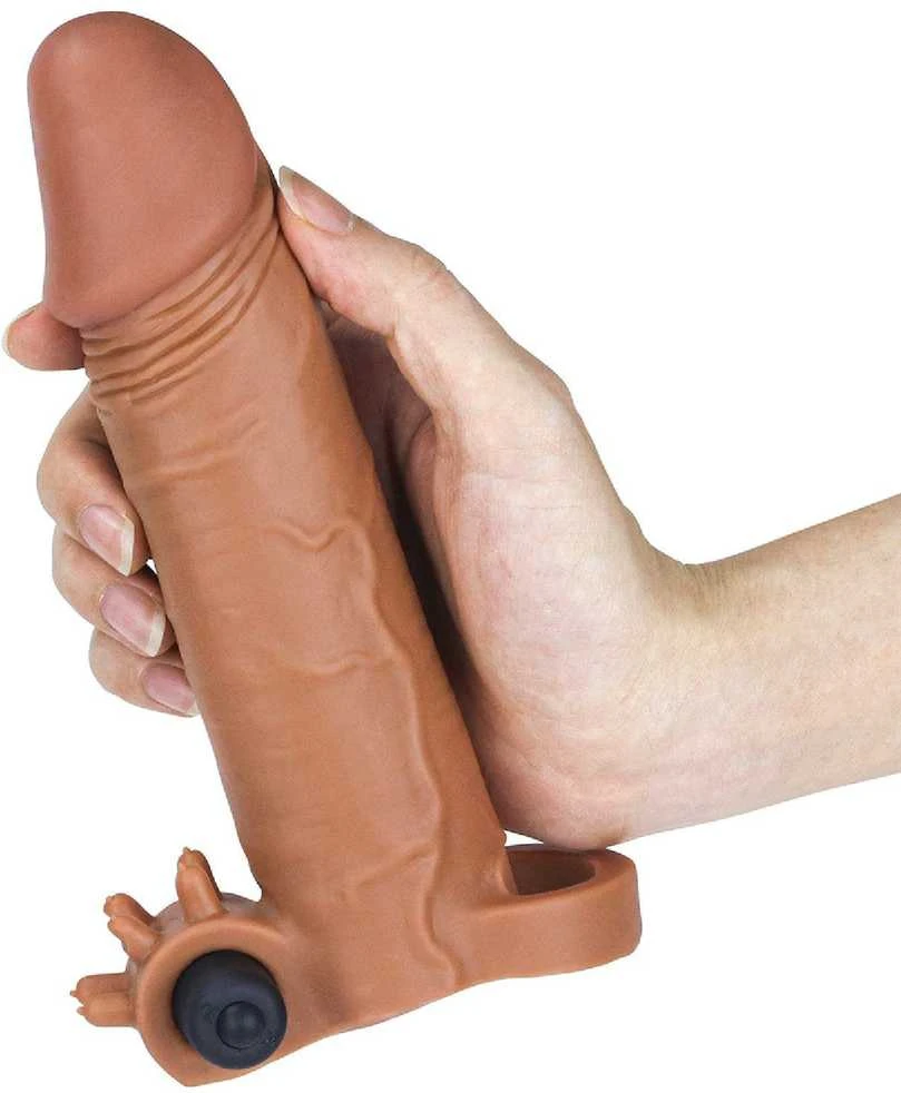 Lovetoy „Pleasure X Tender“ vibruojanti penio rankovė, ruda