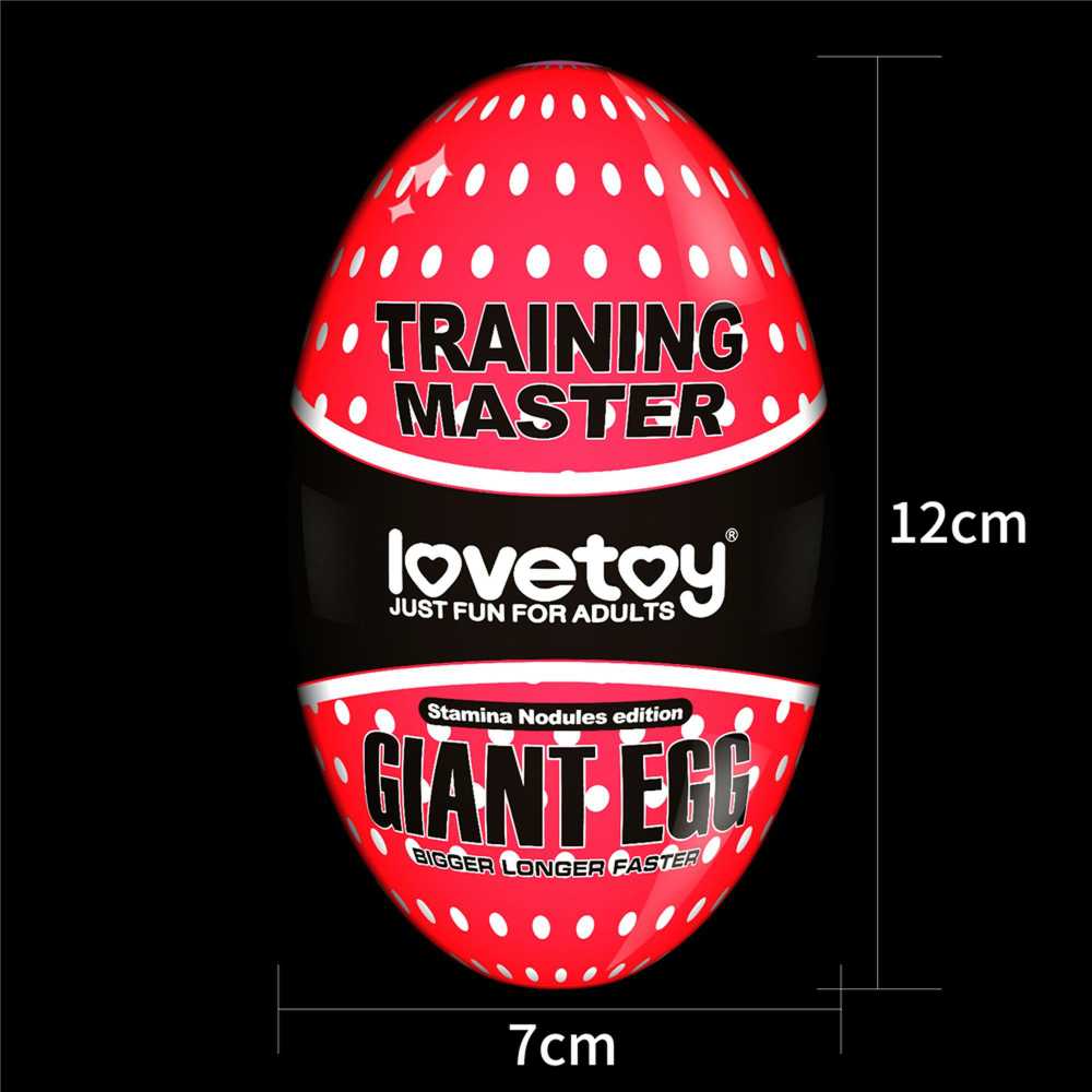 LOVETOY Giant Egg Masturbator Raudona