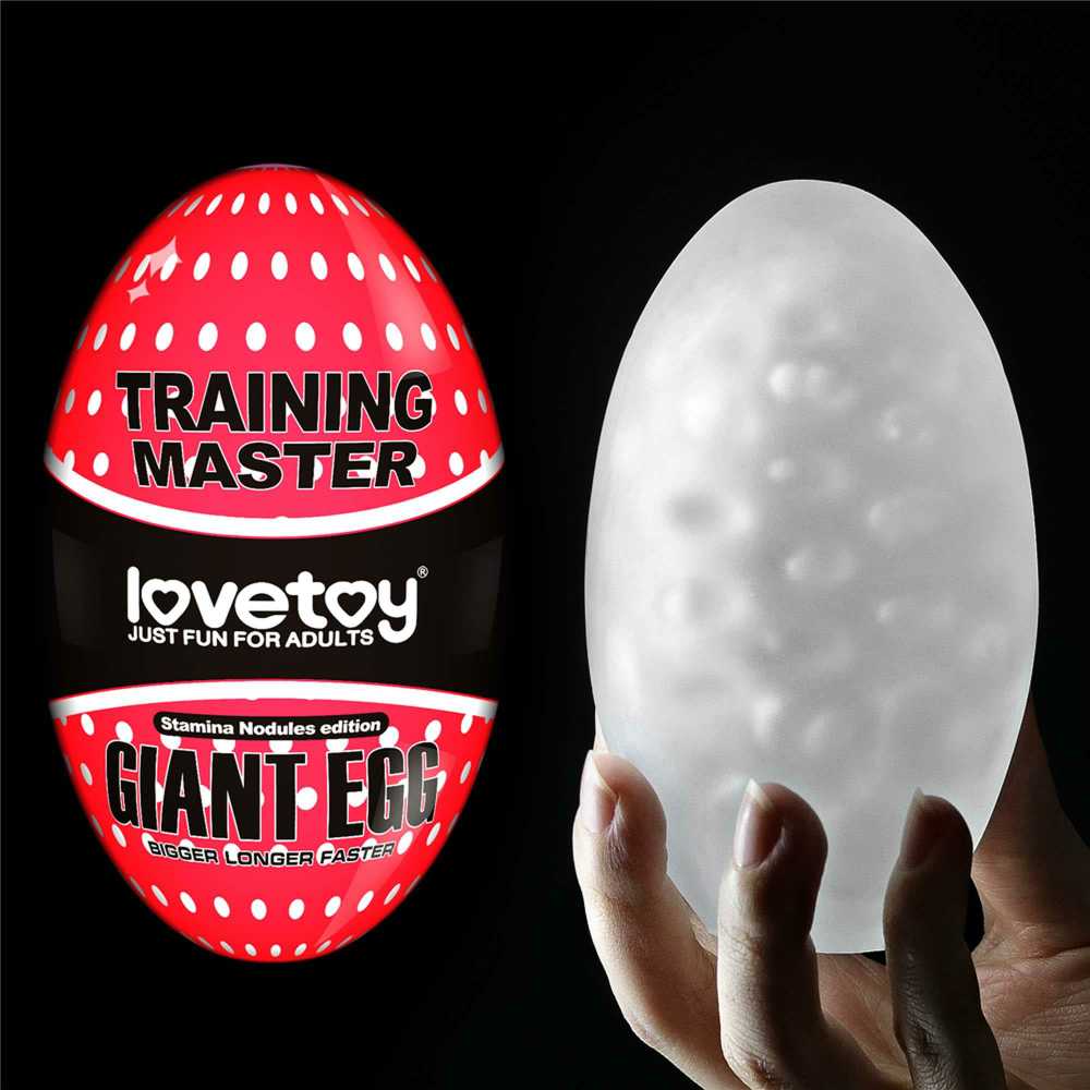 LOVETOY Giant Egg Masturbator Raudona