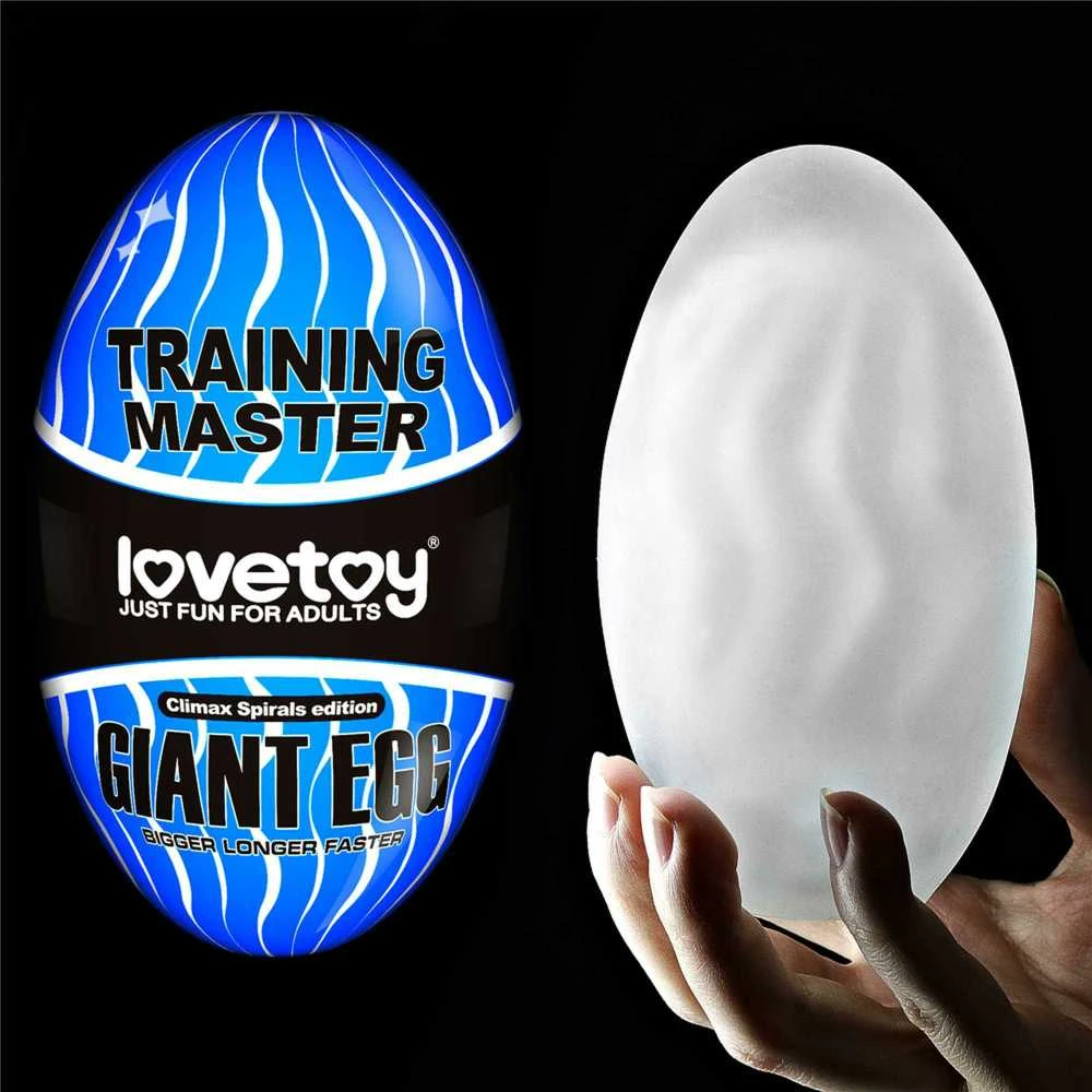LOVETOY Giant Egg Masturbator Mėlyna
