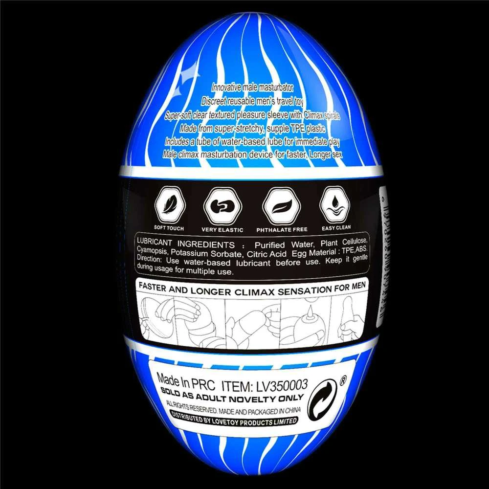 LOVETOY Giant Egg Masturbator Mėlyna