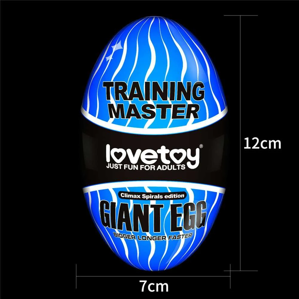 LOVETOY Giant Egg Masturbator Mėlyna