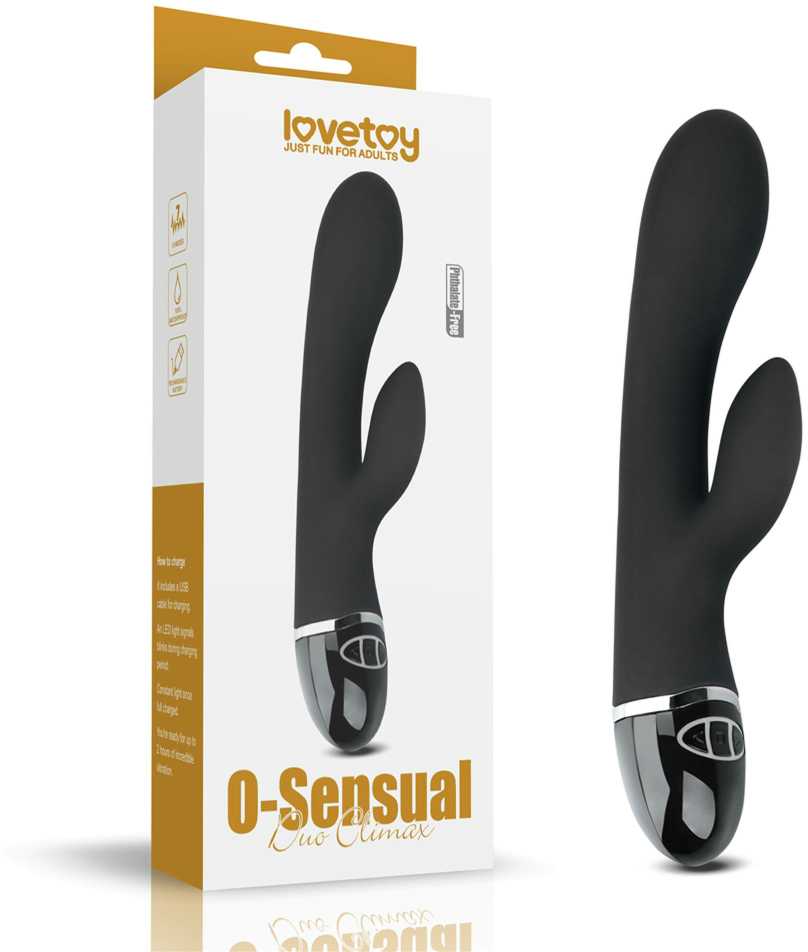 LOVETOY O-Sensual Clit Duo Climax Juodas