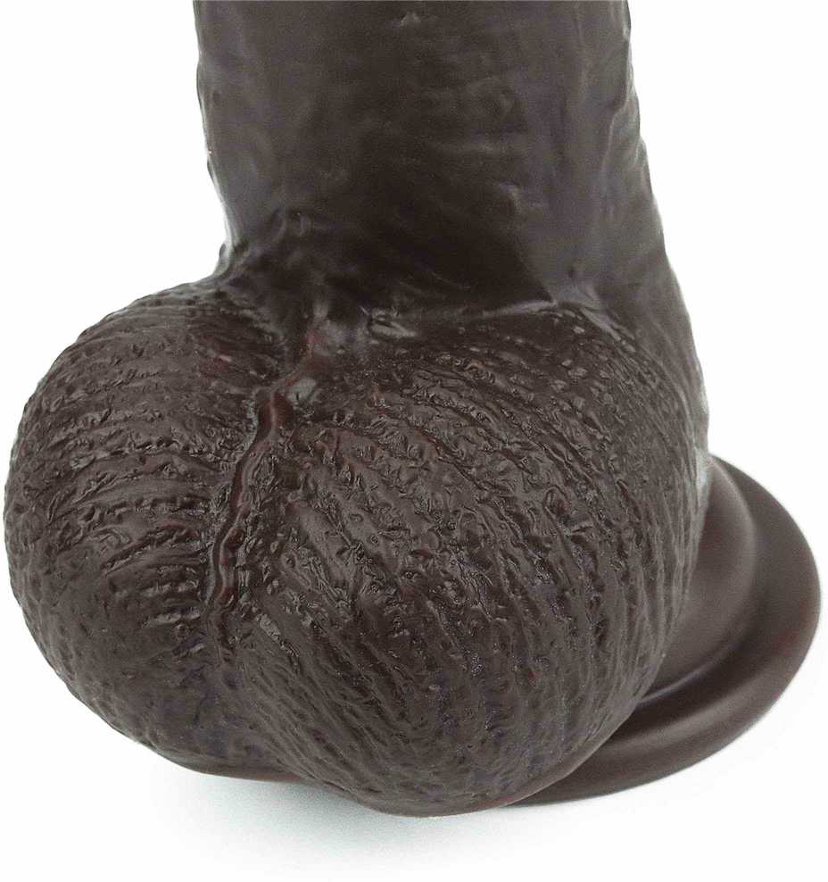 LOVETOY 9'' Sliding-Skin Dildo Coffee