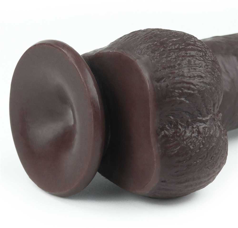 LOVETOY 9'' Sliding-Skin Dildo Coffee