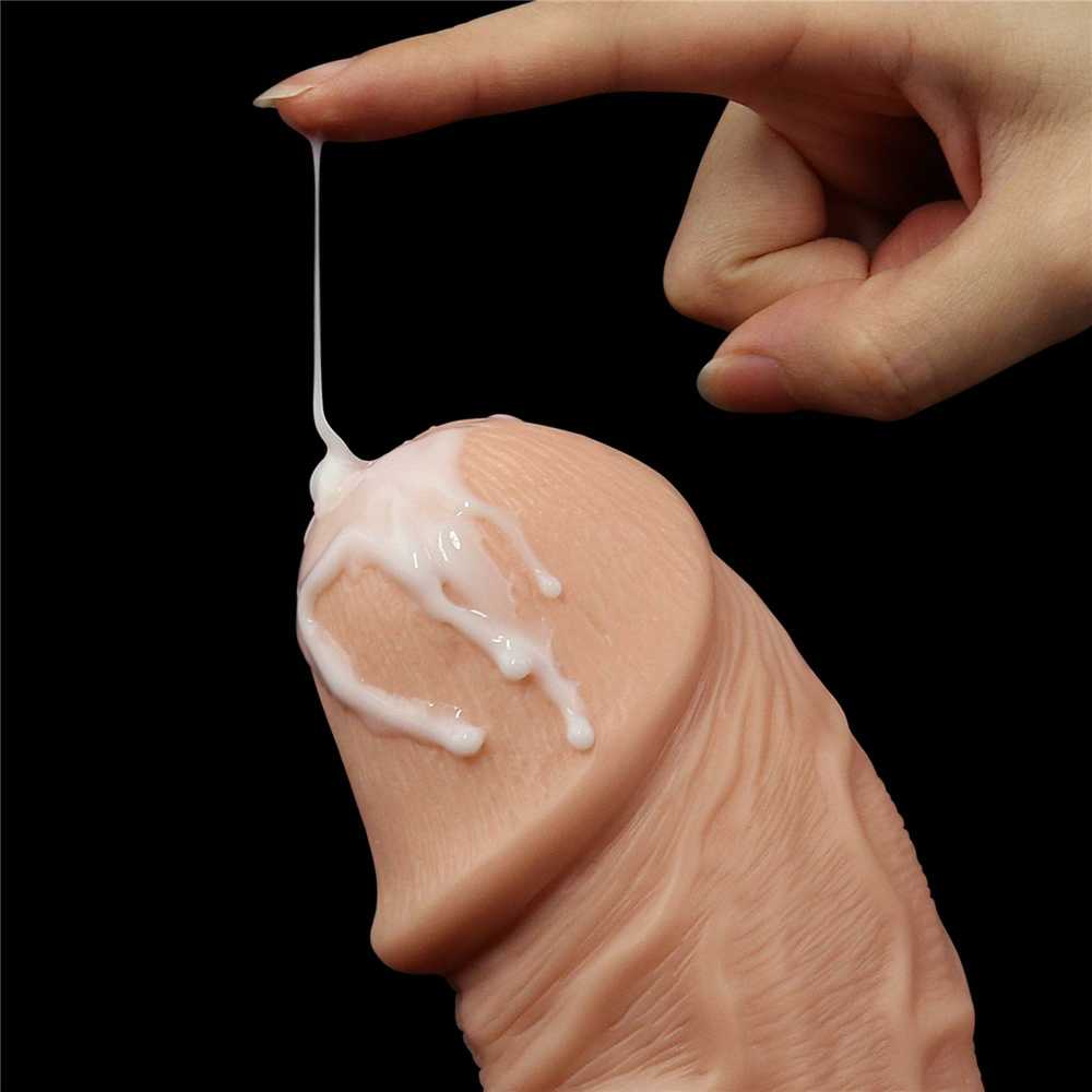 LoveToy 9,5 colio realistiškas lenktas dildo