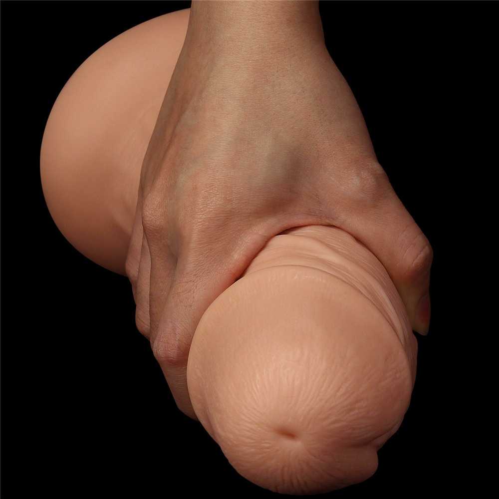 LoveToy 9,5 colio realistiškas lenktas dildo