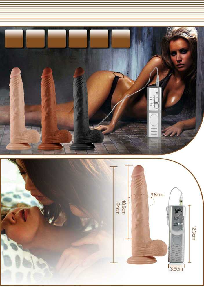 Lovetoy 9 colių itin stiprus vibruojantis dildo