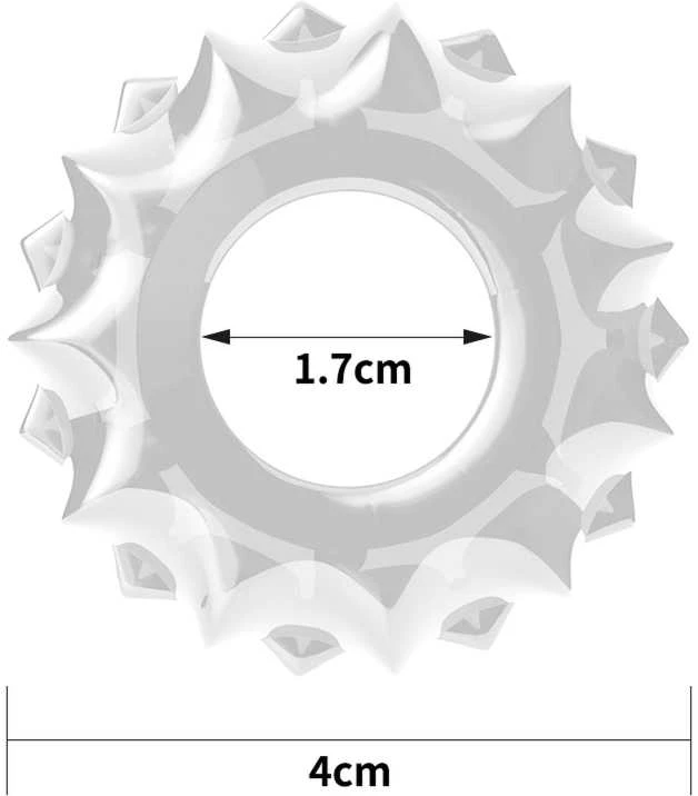 Lovetoy POWER PLUS varpos žiedas skaidrus