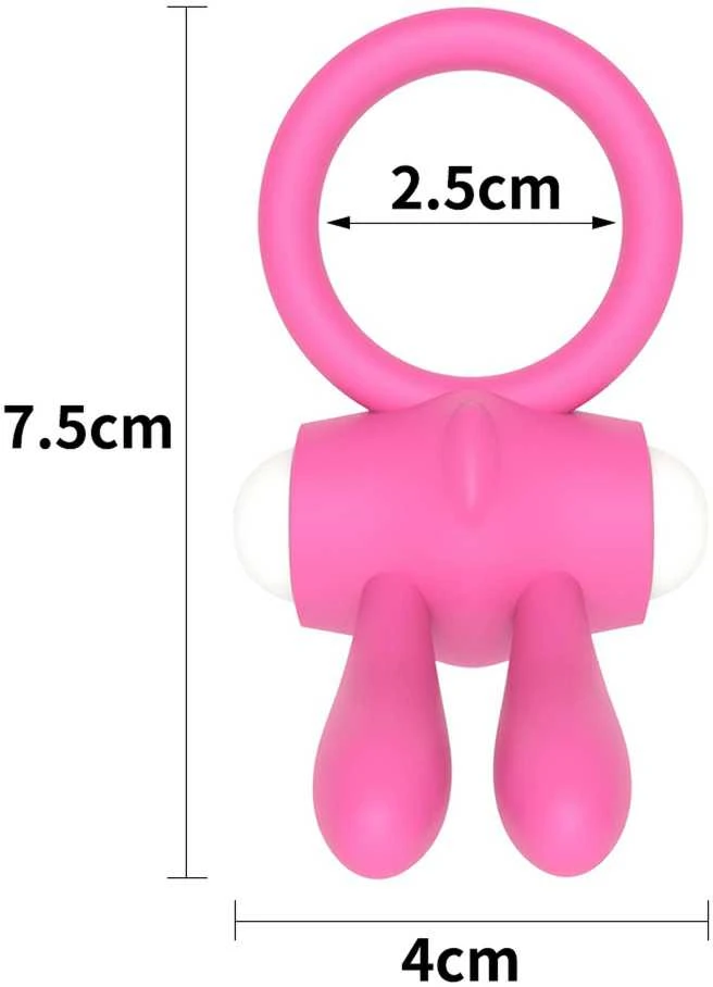 LOVETOY Power Clit Cockring Bunny Baltas