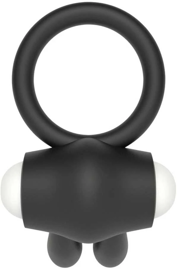 LOVETOY Power Clit Cockring Bunny Juodas