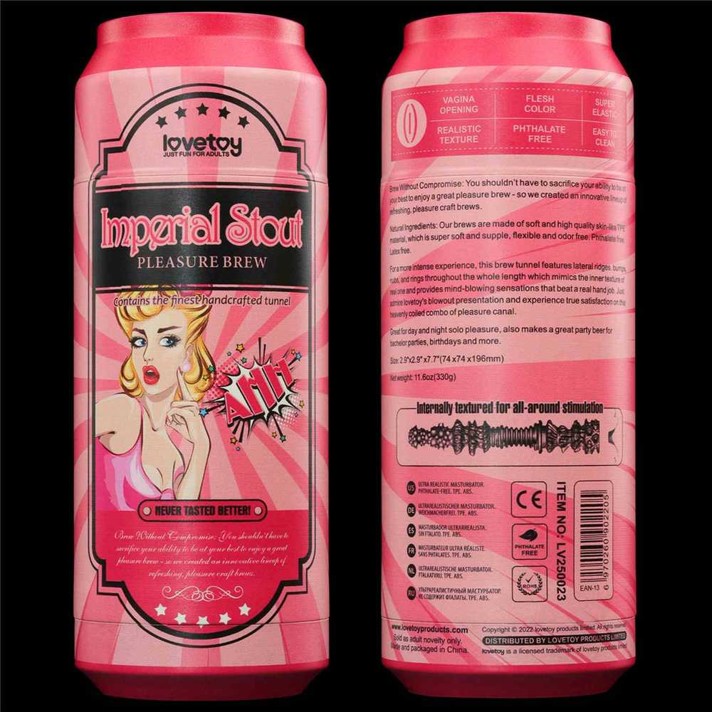 LOVETOY Pleasure Brew Masturbator-Imperial Stout