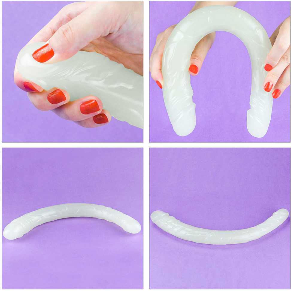LOVETOY Lumino Play 14,5 colio dvigubas dildo