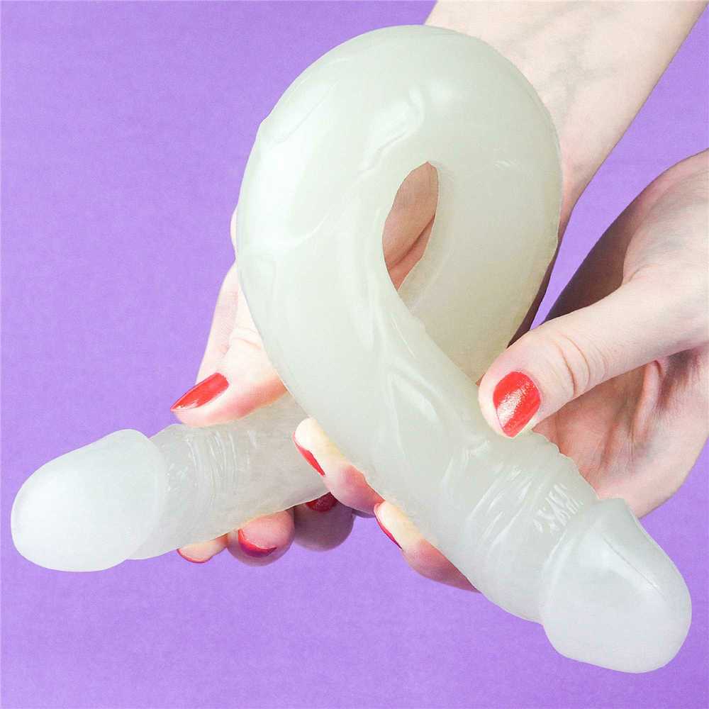 LOVETOY Lumino Play 14,5 colio dvigubas dildo