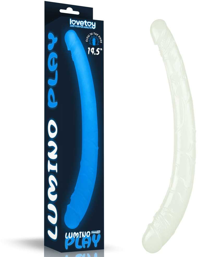 LOVETOY Lumino Play 14,5 colio dvigubas dildo