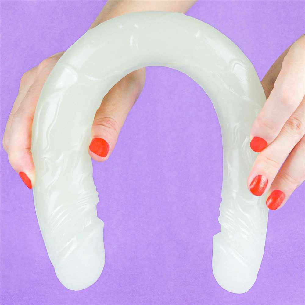 LOVETOY Lumino Play 14,5 colio dvigubas dildo