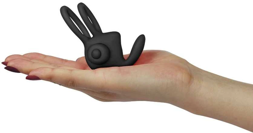 Lovetoy Silikoninis varpos žiedas „Power Clit Duo“ – juodas