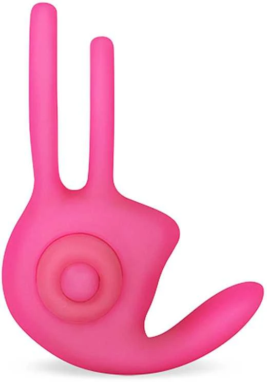 „Lovetoy“ dvigubas vibruojantis penio žiedas, rožinis