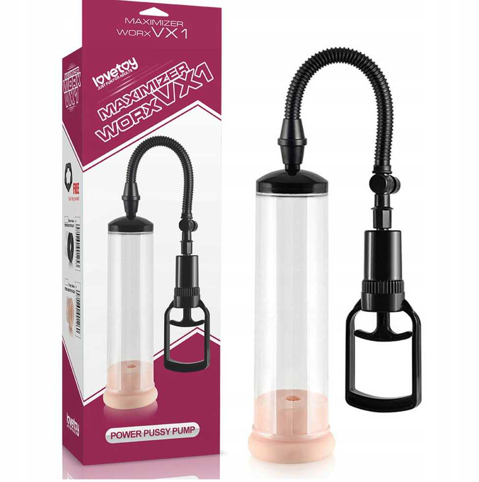 LOVETOY „Maximizer Worx VX1“ elektrinis pompa, skaidri ir minkšta