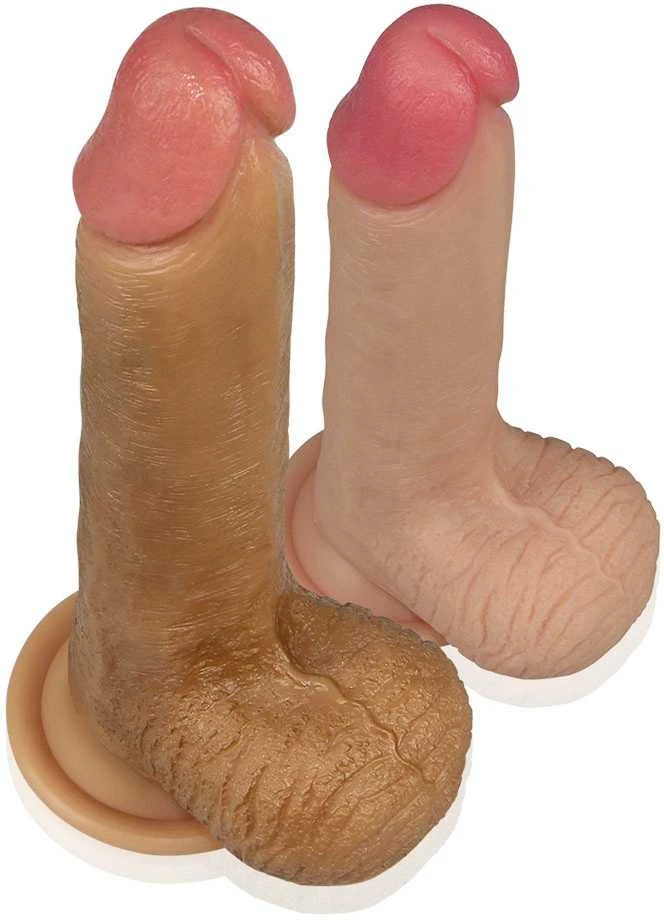 Lovetoy Platinum 8 colių dvigubo sluoksnio platininis silikoninis penis