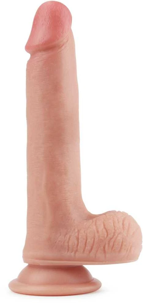 Lovetoy Platinum 8 colių dvigubo sluoksnio platininis silikoninis penis