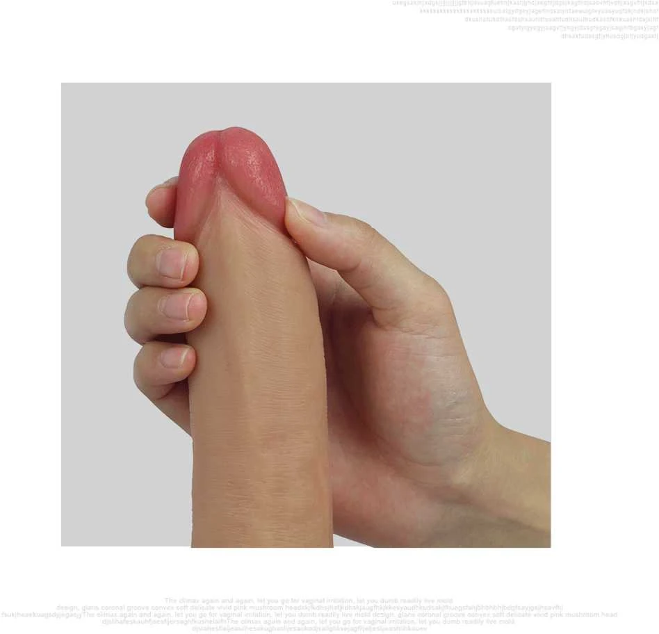 Lovetoy Platinum 8 colių dvigubo sluoksnio platininis silikoninis penis