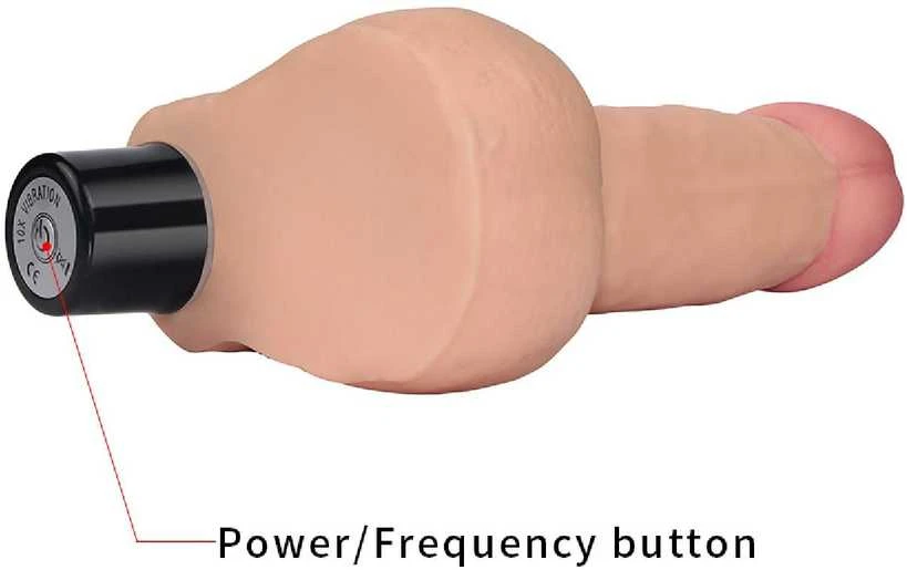 LOVETOY Reel Softee Vibratorius su kamuoliukais Flesh 8,0"