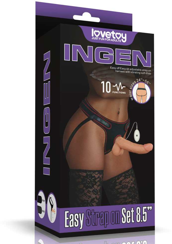 LOVETOY Easy Strapon Set 8,5'' su vibracija
