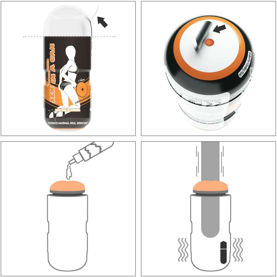 Lovetoy Sex In A Can Anus Lotus Tunnel - Vibrating