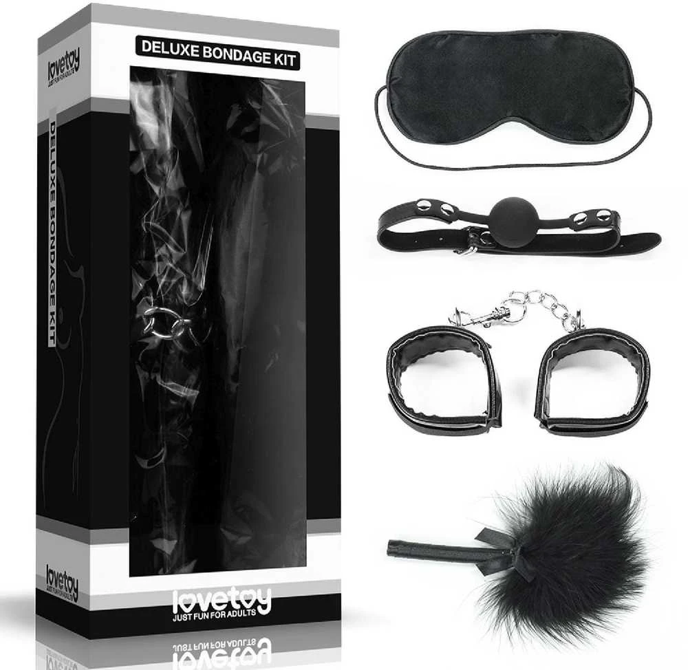 LOVETOY Bondage rinkinys juodas