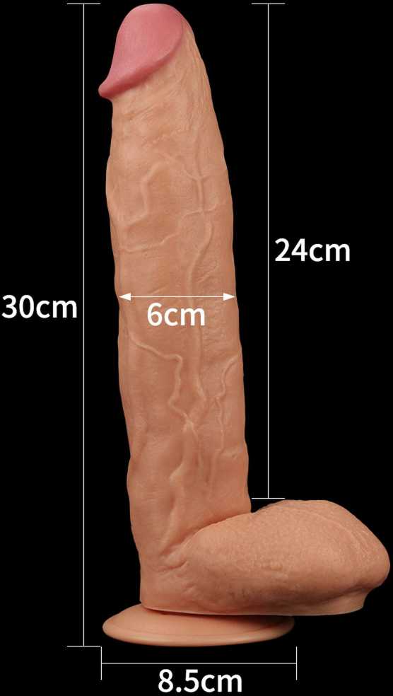 LoveToy 11" Legendinis karališko dydžio realistinis dildo