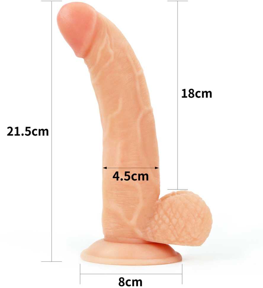 Lovetoy Strap-on lankstus dildo tikroviškas penis 21 cm