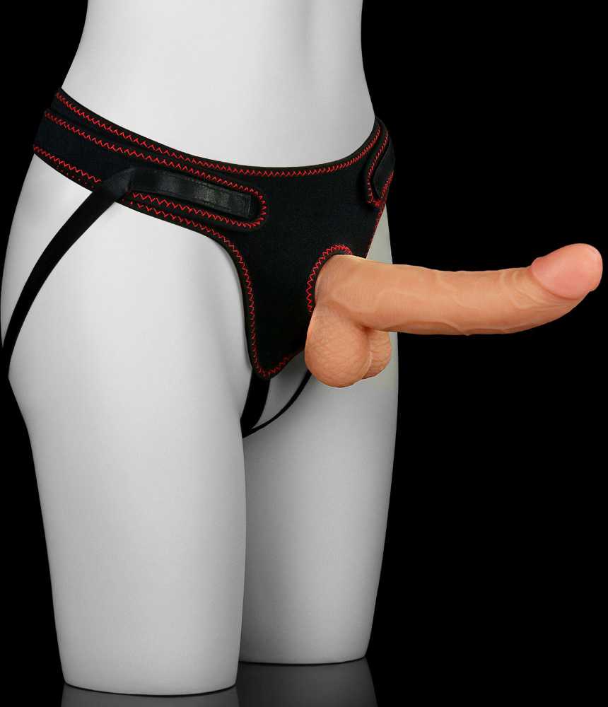 Lovetoy Strap-on lankstus dildo tikroviškas penis 21 cm