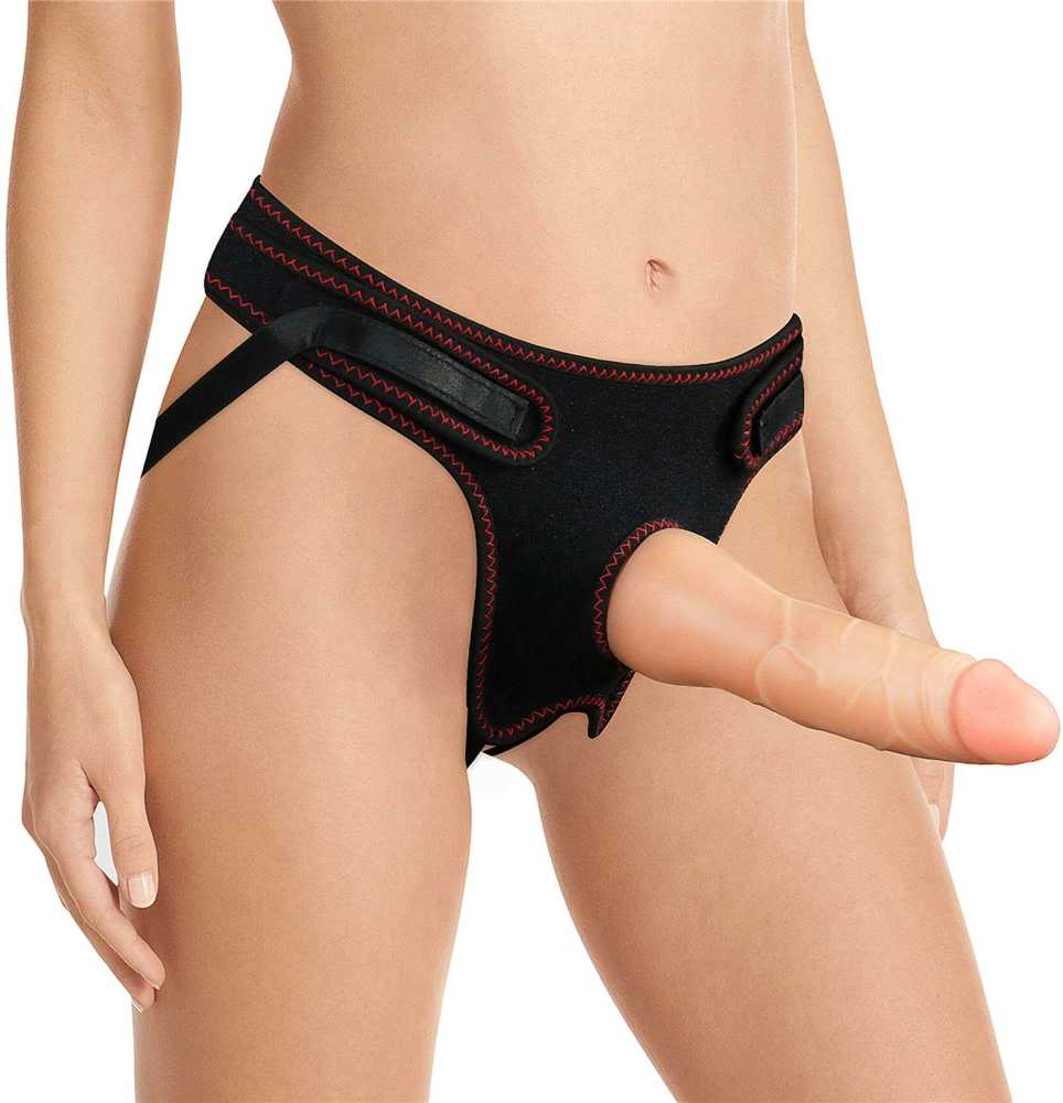 Lovetoy Strap-on tikroviška išvaizda lankstus lankstus 19