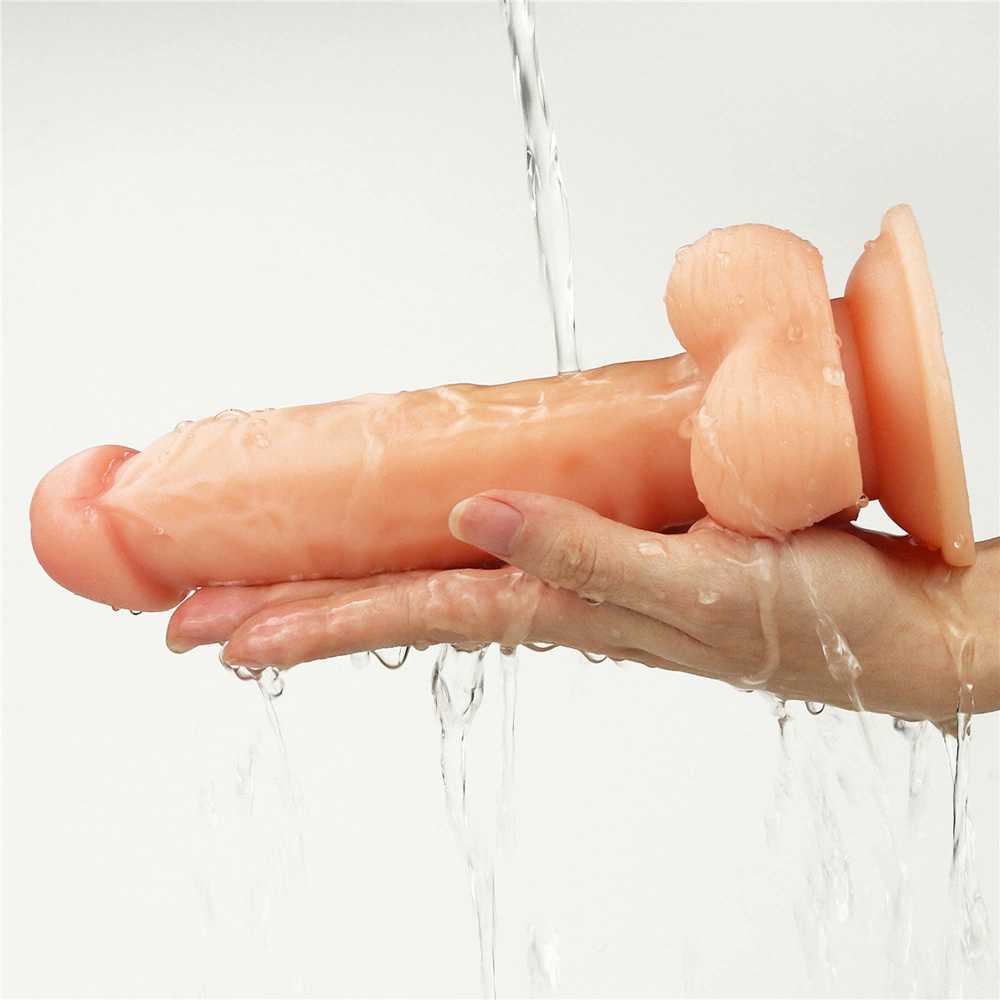 Lovetoy Strap-on su lanksčia varpa realus 19 cm