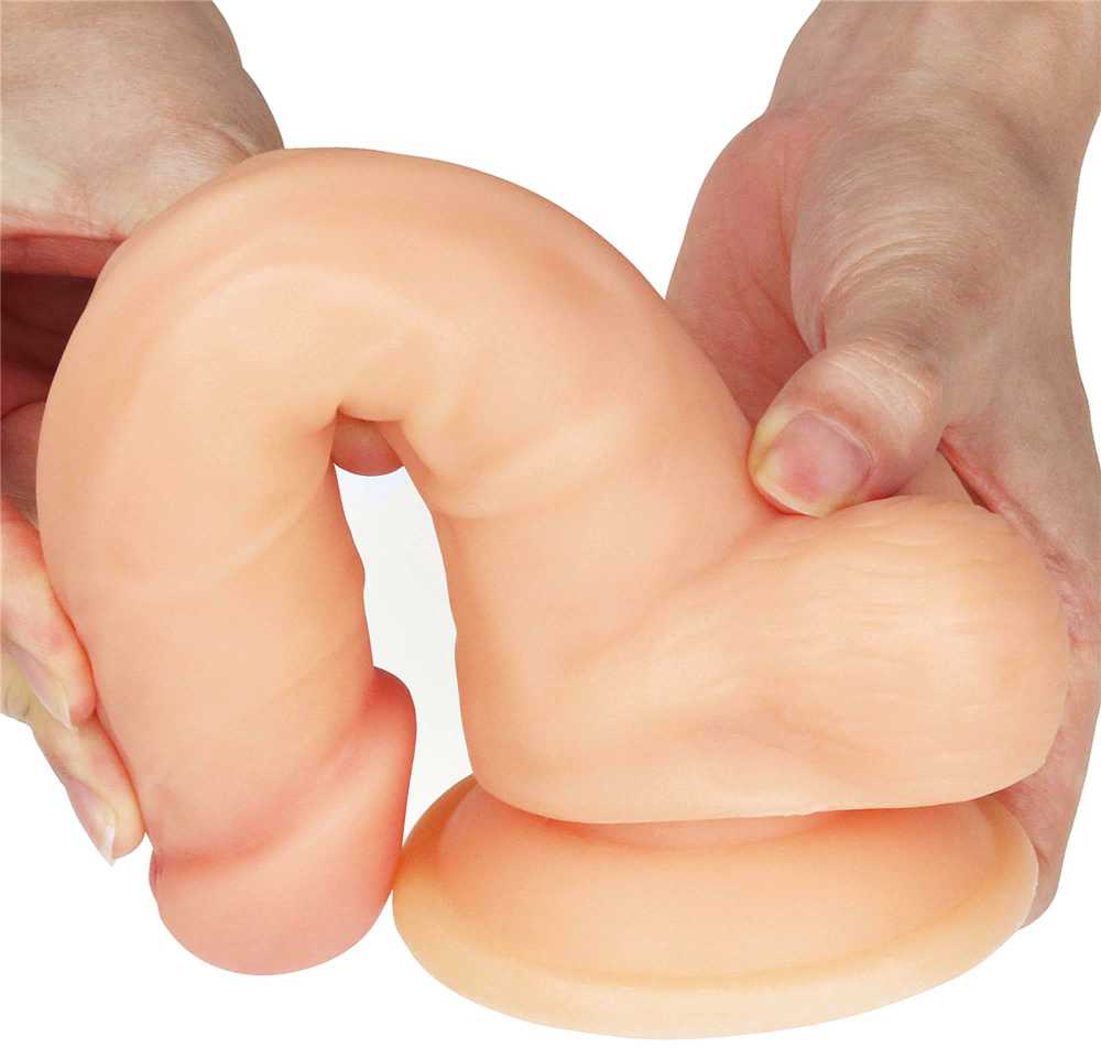Lovetoy Strap-on su lanksčia varpa realus 19 cm