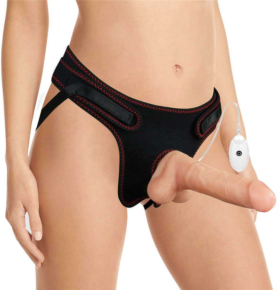 Lovetoy Vibruojantis „Easy Strapon“ rinkinys 7,5 colio