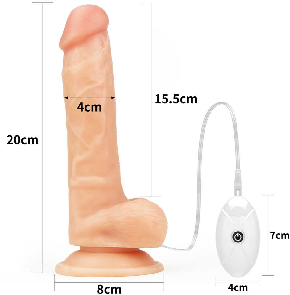 Lovetoy Vibruojantis „Easy Strapon“ rinkinys 7,5 colio