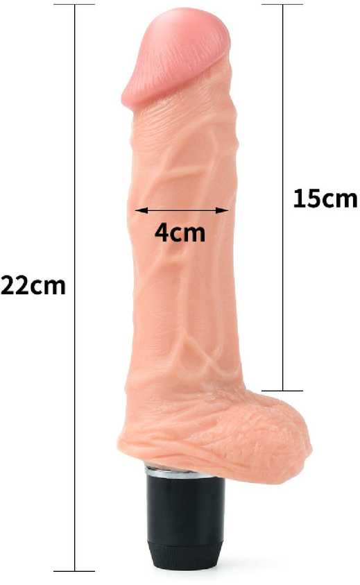 LOVETOY Reel Feel Flexi Vibrator Flesh 9,0"