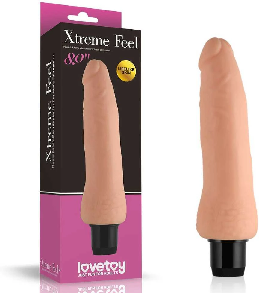 LOVETOY Reel Feel Vibrator Flesh 8,0"
