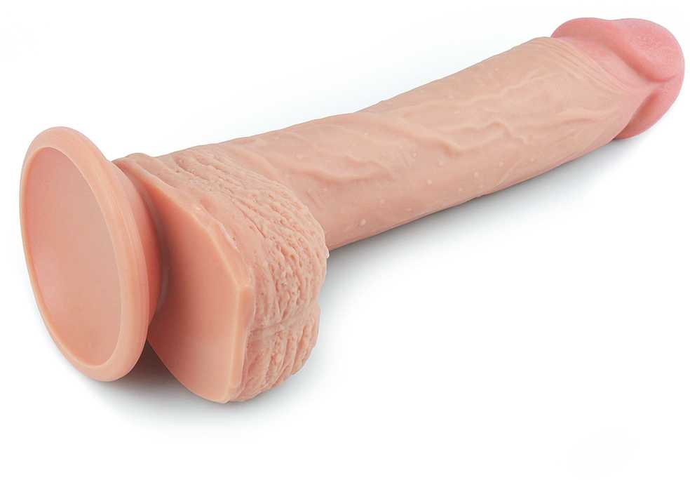 „Lovetoy“ didelis dildas realistiškas penis su siurbtuku