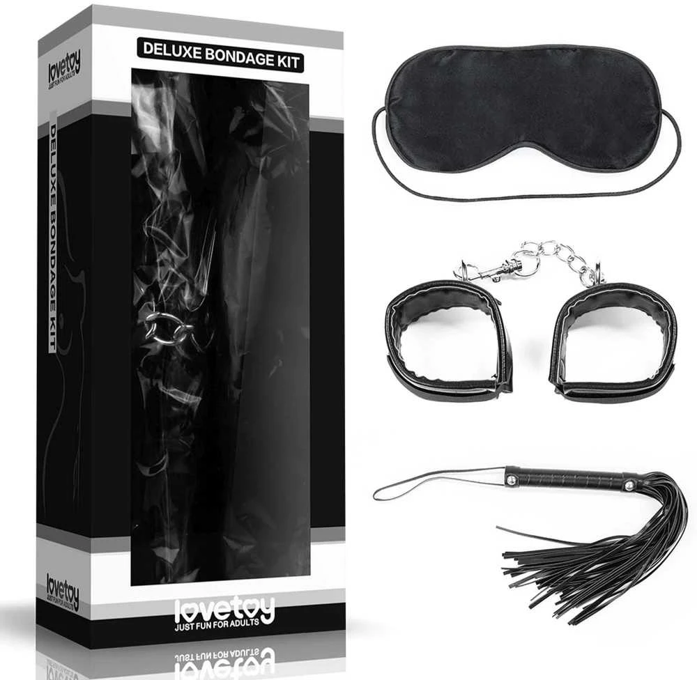 LOVETOY Bondage rinkinys juodas
