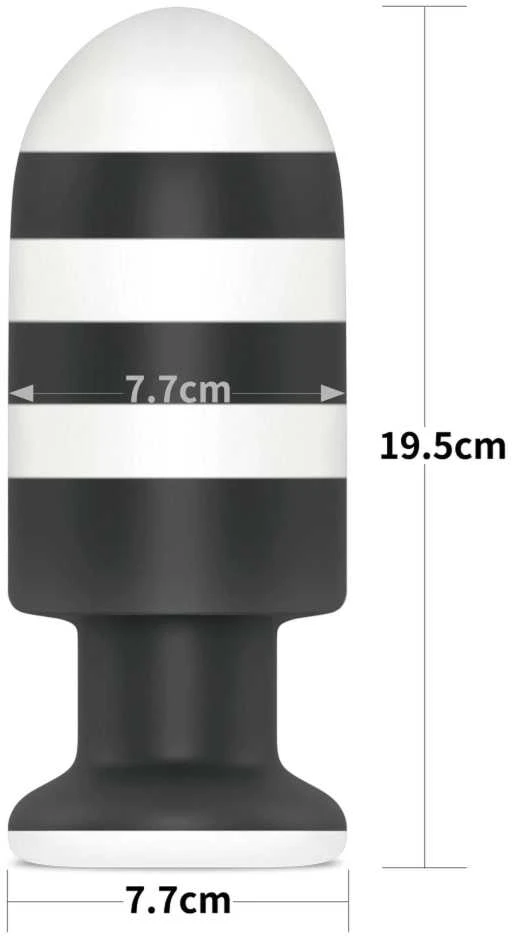 Dryžuotas analinis kaištukas su matmenimis