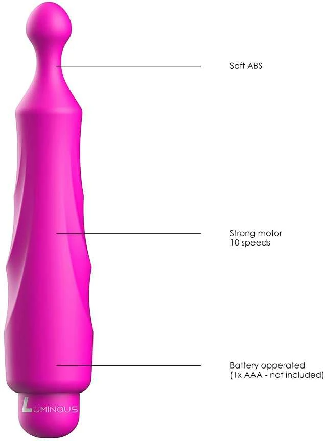 Luminous By Shots Šviečiantis Bullet Vibrator 10 režimų apvalus antgalis