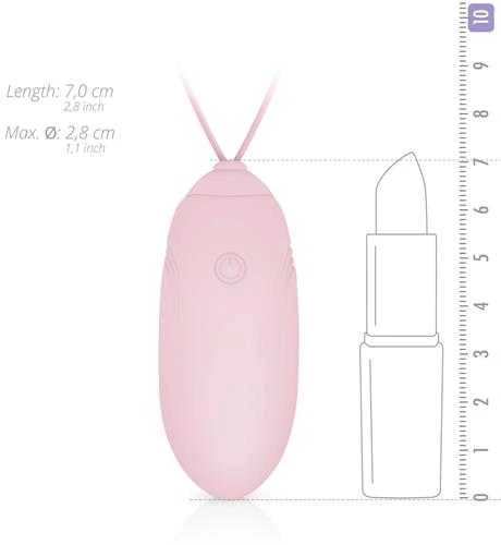 Luv Egg Egg stimuliatorius moterims makšties seksui, 12 režimų