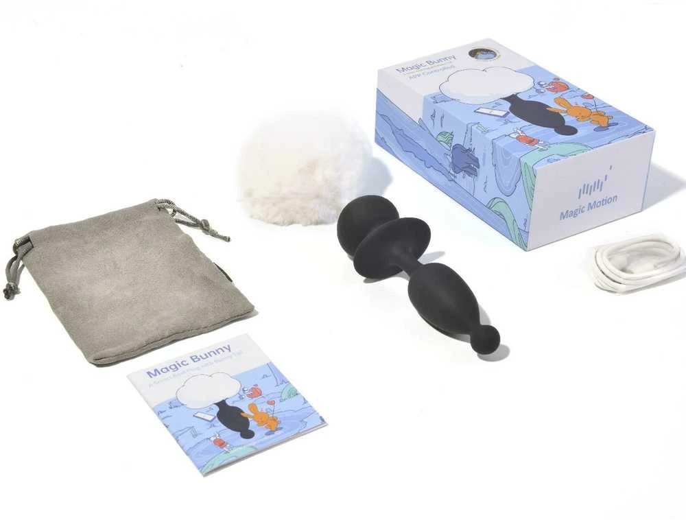 Magic Motion – Bunny App valdomas vibruojantis Bunny Tail analinis kištukas